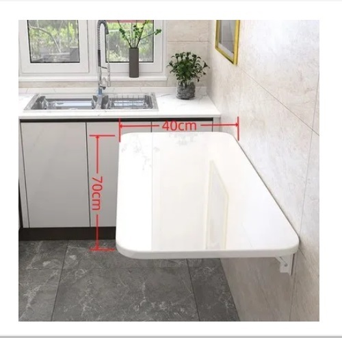New wall-mounted folding computer table invisible dining table kitchen movable table 40x70 cm