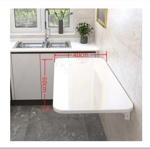 New wall-mounted folding computer table invisible dining table kitchen movable table 40x60 cm