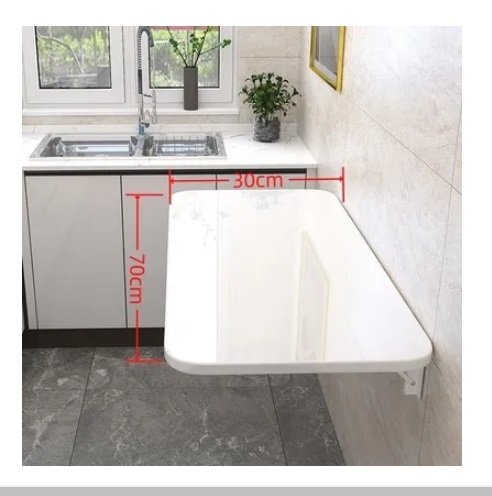 New wall-mounted folding computer table invisible dining table kitchen movable table 30x70 cm