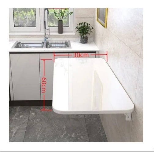 New wall-mounted folding computer table invisible dining table kitchen movable table 30x60 cm