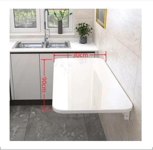 New wall-mounted folding computer table invisible dining table kitchen movable table 30x90 cm