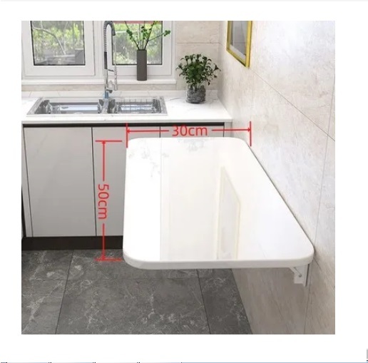 New wall-mounted folding computer table invisible dining table kitchen movable table 30x50 cm
