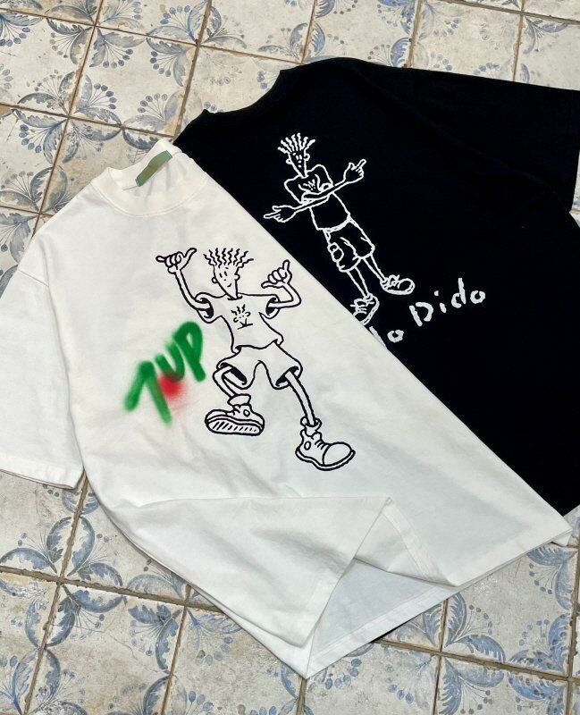 7up圖案英文字短袖Tee HIGH FIVE-086T