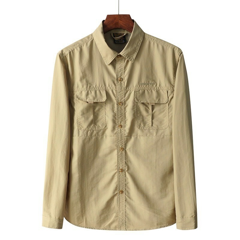 排汗快乾透氣襯衫 男款 (3色) 工裝/吸濕快乾/登山/休閒/戶外旅遊/居家休閒 13CHI8013