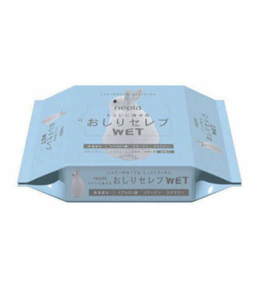 Water-Soluble Flushable Toilet-Free Wet Wipes Refill (60pcs)