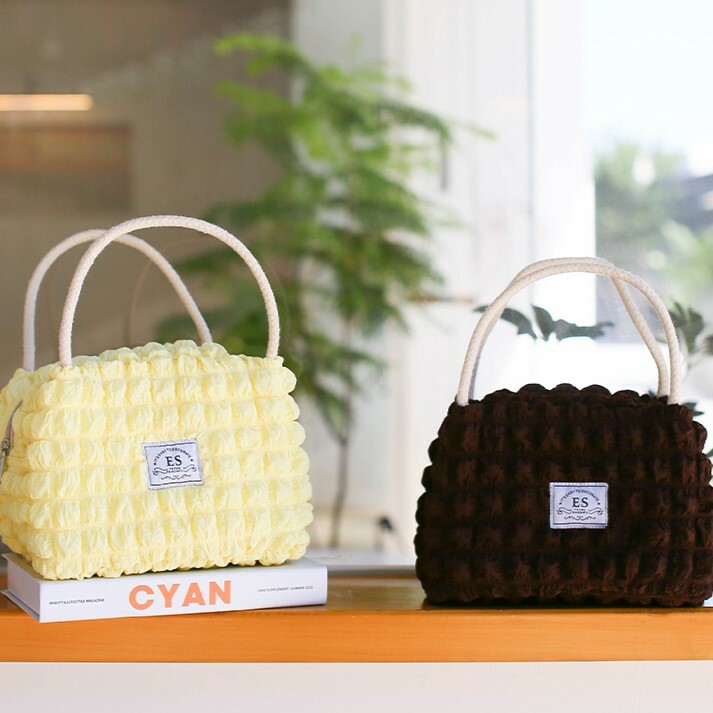 《4247》日系泡泡設計感手提保溫袋