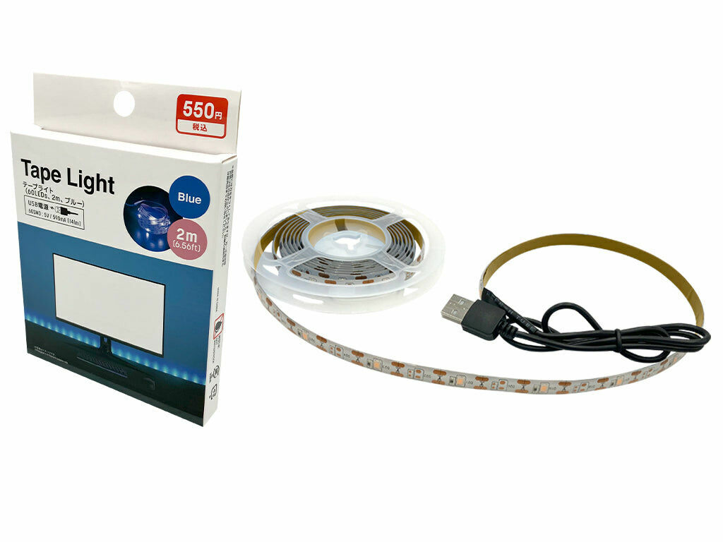 USB型LED裝飾燈條/藍光 2m