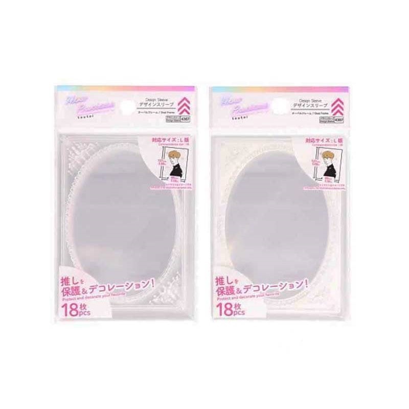 偶像小卡保護套/橢圓框 9.4x13x0.01cm 18入