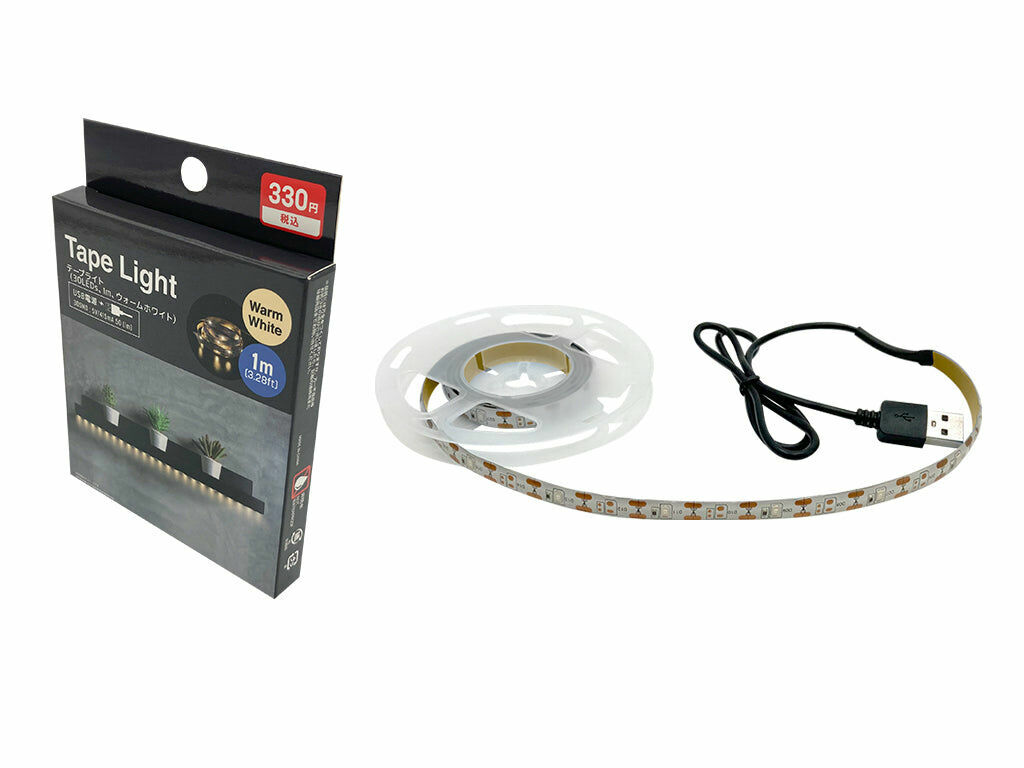 USB型LED裝飾燈條/暖白光 1m