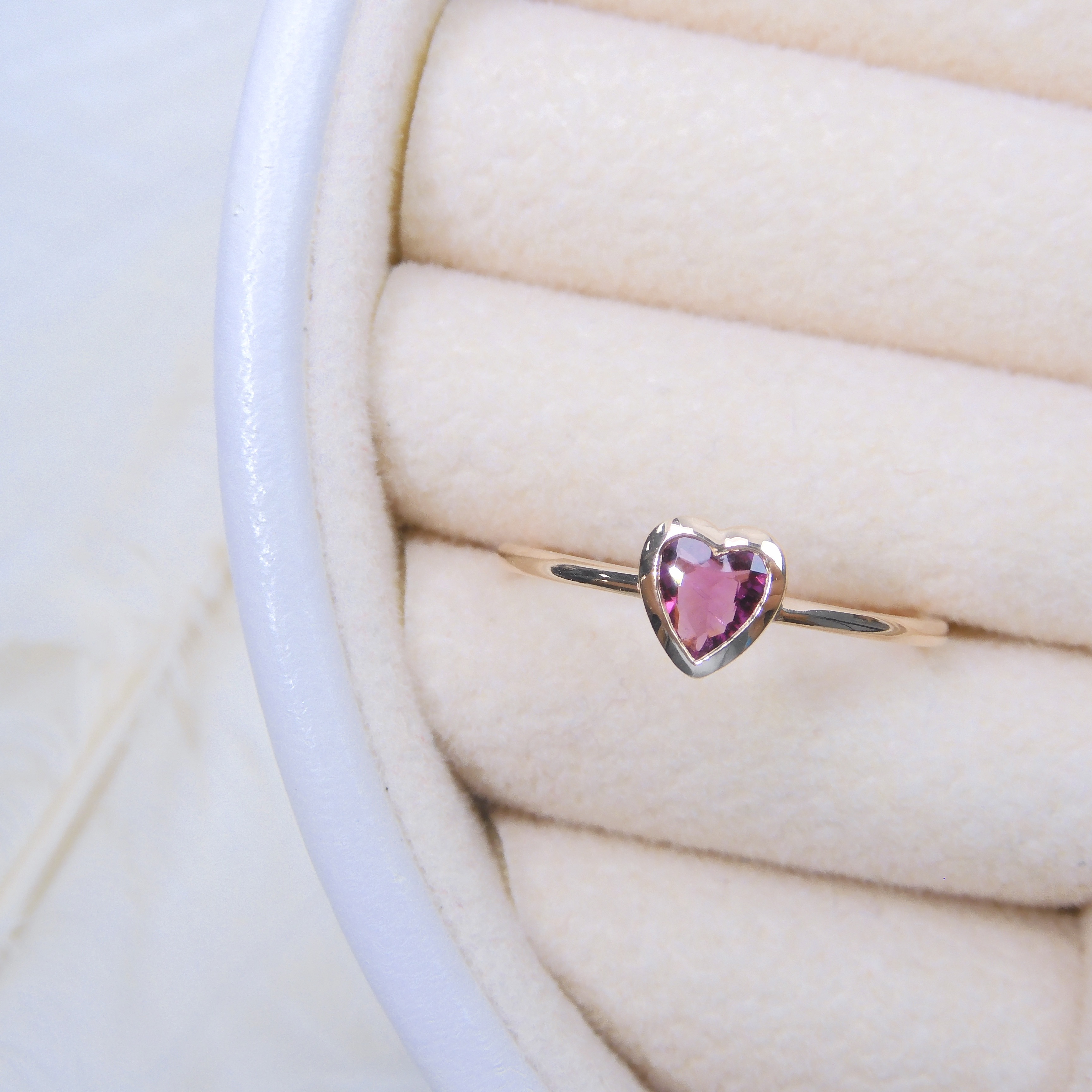 18K金 0.22ct 碧璽戒指