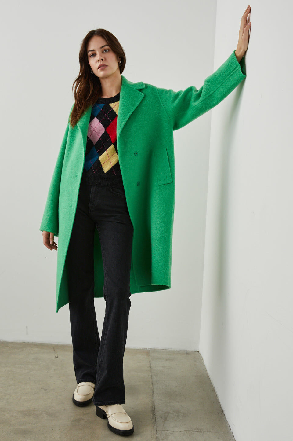 Lore Coat 綠色羊毛大衣