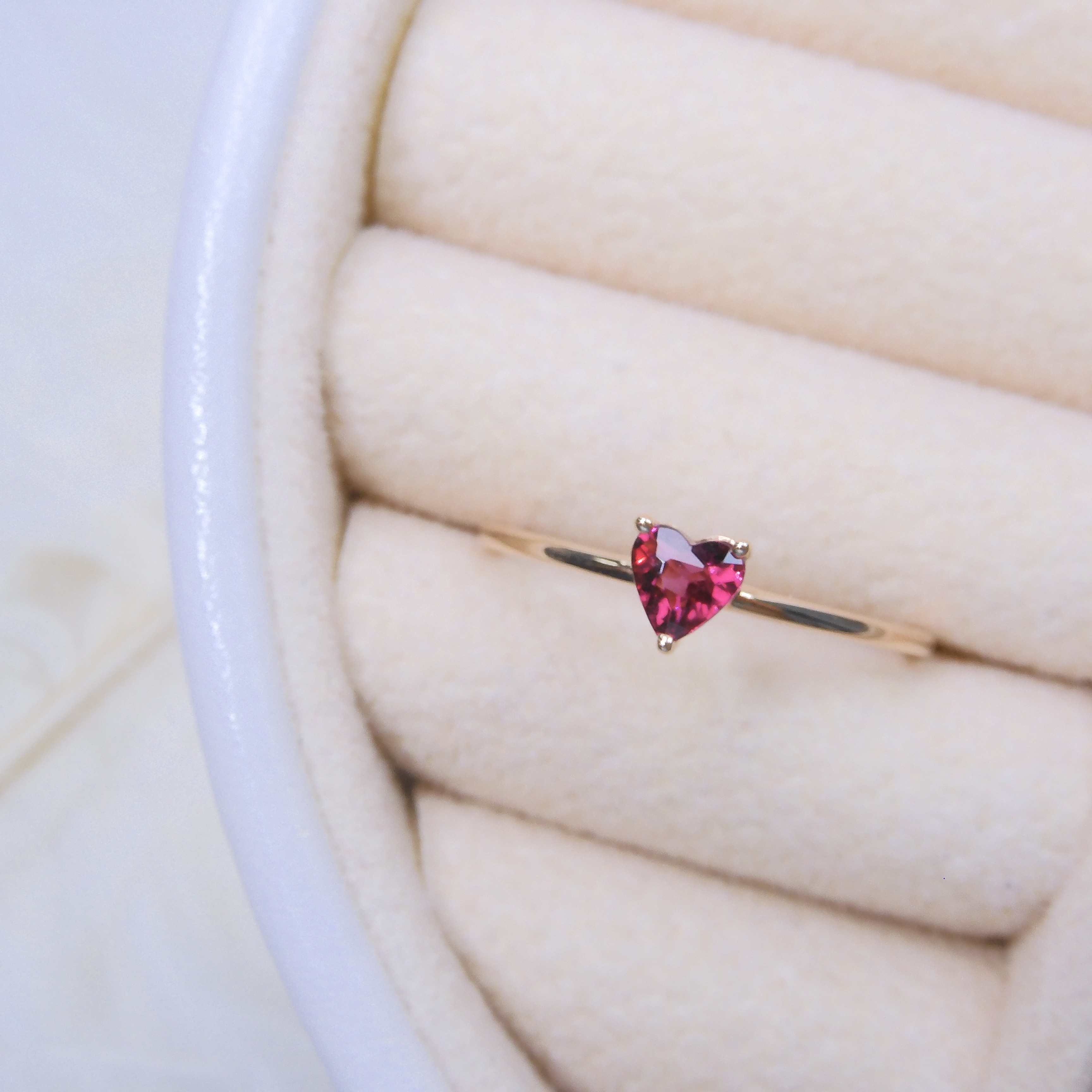 18K金 0.23ct 碧璽戒指