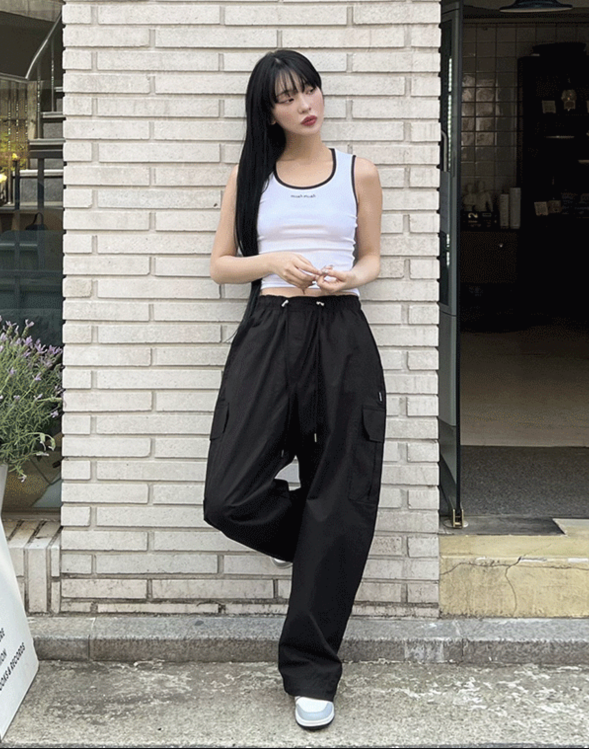 預訂｜MUAHMUAH Wide Cargo String Pants (3 COLOR)