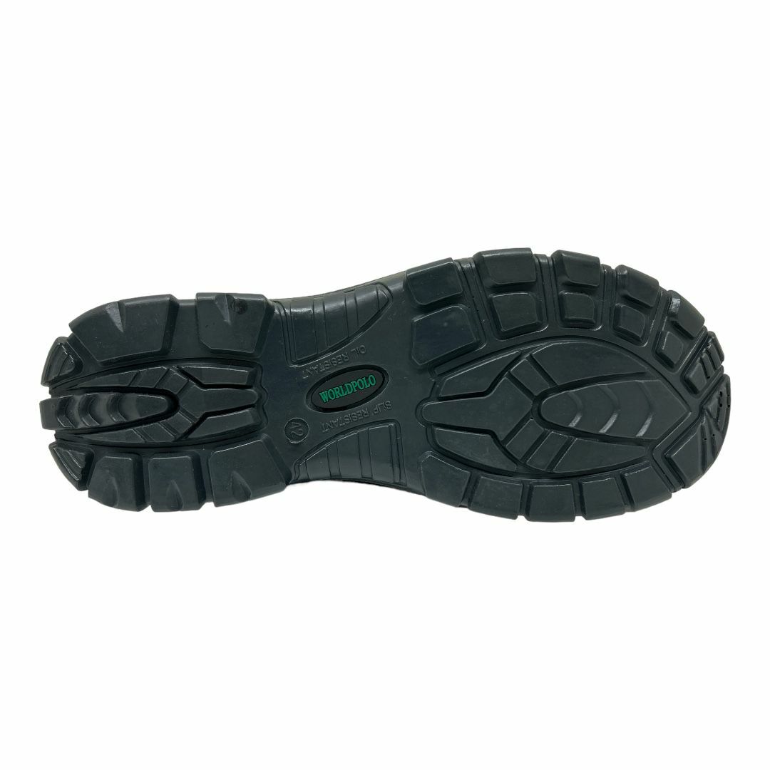 WORLDPOLO 工業安全鞋  纖維鞋頭鞋底 高筒 PU防油底 D2013