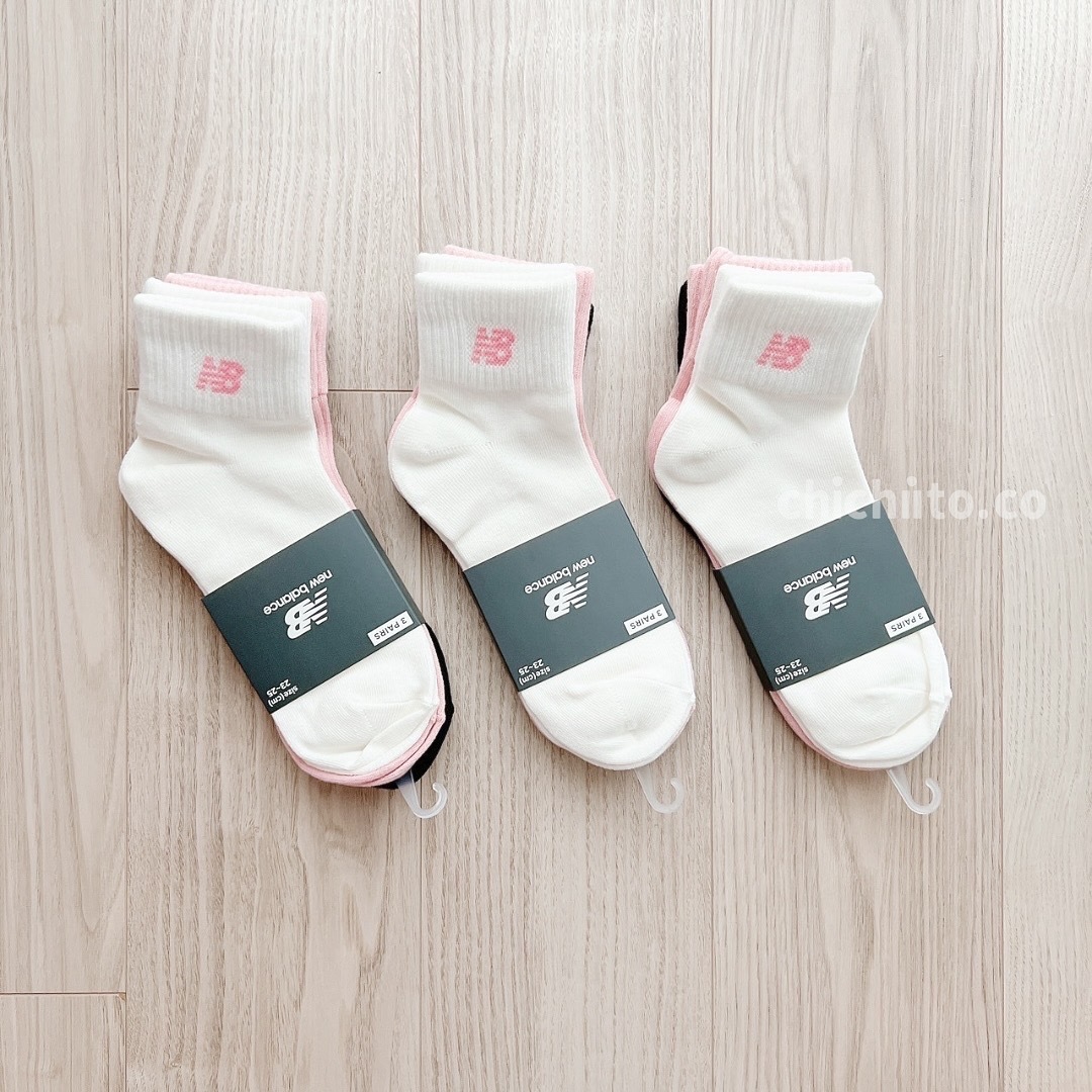 New Balance pink socks