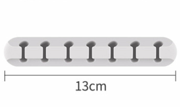 Desktop USB cable cable cable organizer (brown 7 holes)
