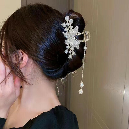Tassel Hair Grabs [F28 Butterfly Lily of the Valley] 