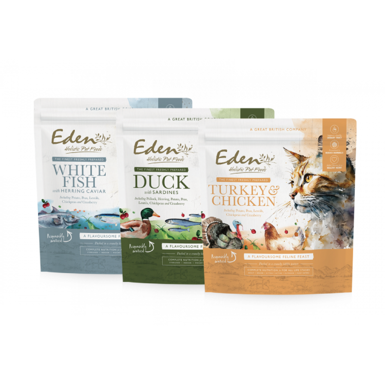 (英國製) 伊甸園 Eden 鮮肉無穀全貓乾糧 - 試食裝 (每人每味限購1包)