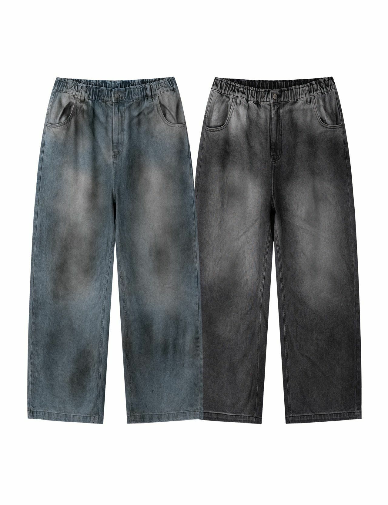 仿污鬆身牛仔褲 Votus-007J