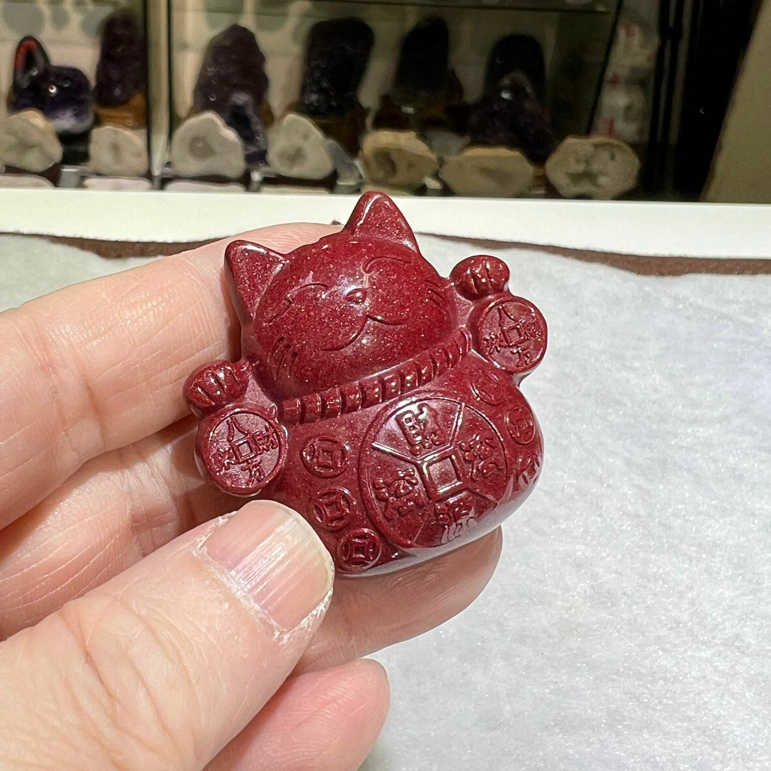 硃砂-八方來財招財貓