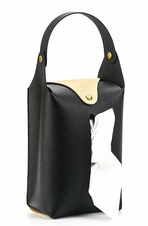 Hanging napkin box (black 12*24*8CM)