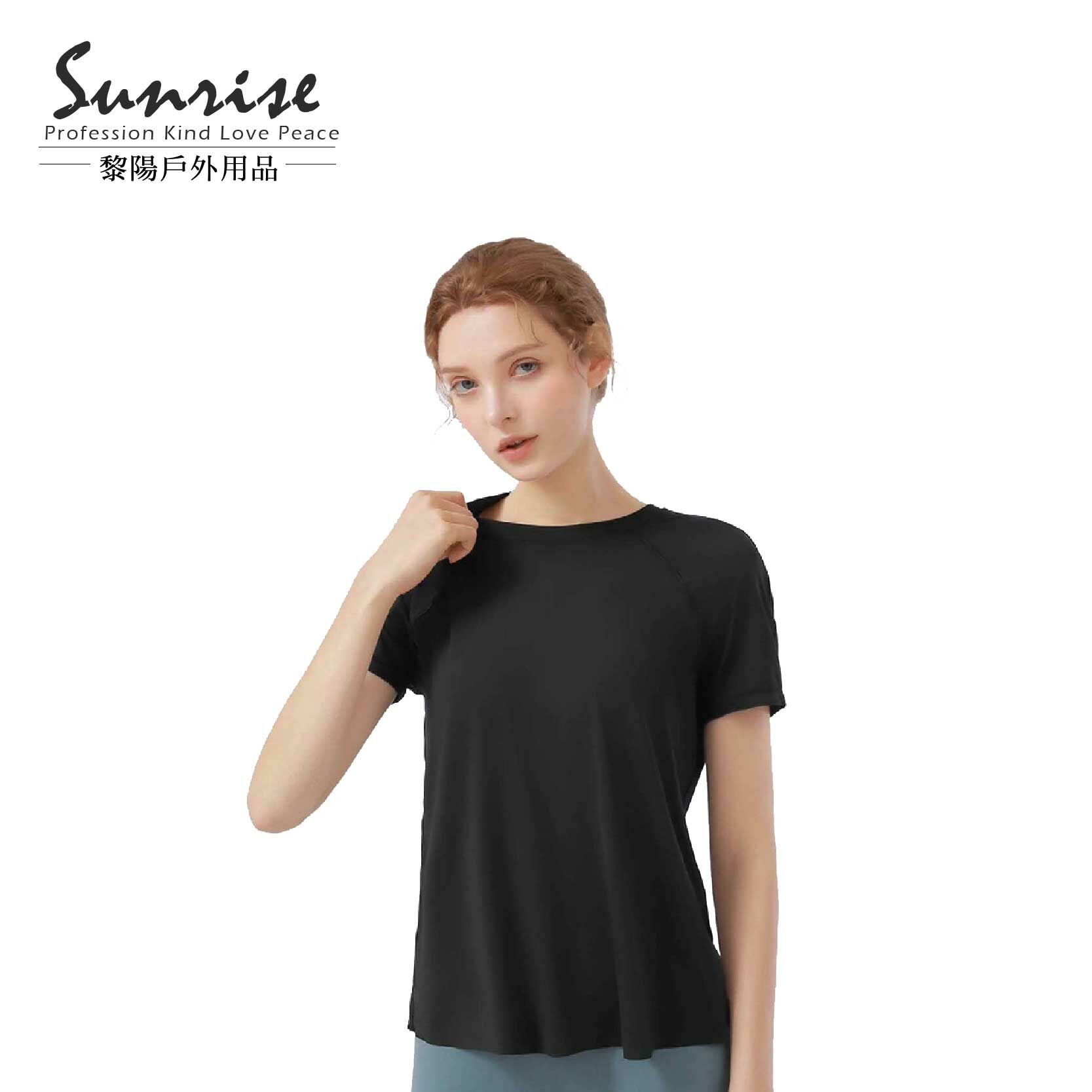 女柔感背開衩運動上衣 女款 (多色) 涼感/T恤/吸濕快乾/無束縛/超輕量/瑜珈休閒罩衫/皮拉提斯 10PWS1044