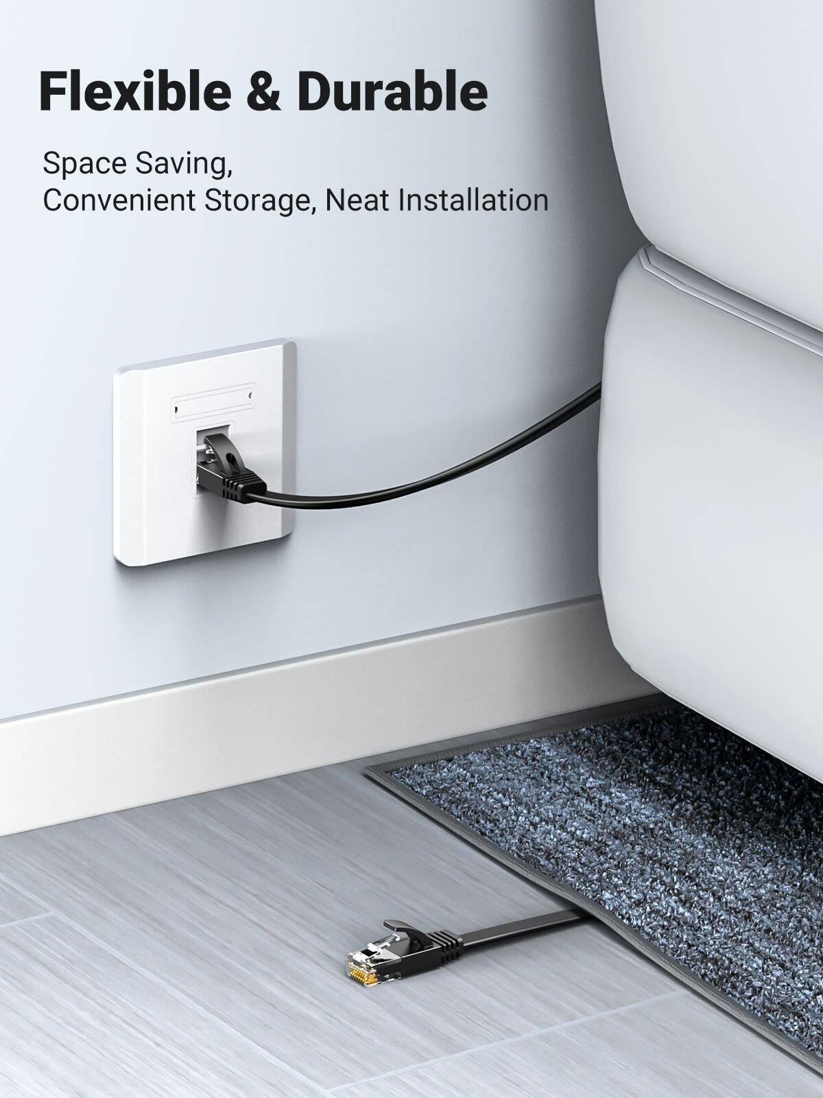 UGREEN - Cat6 六類千兆網線 - 扁線 (0.5M - 30M)