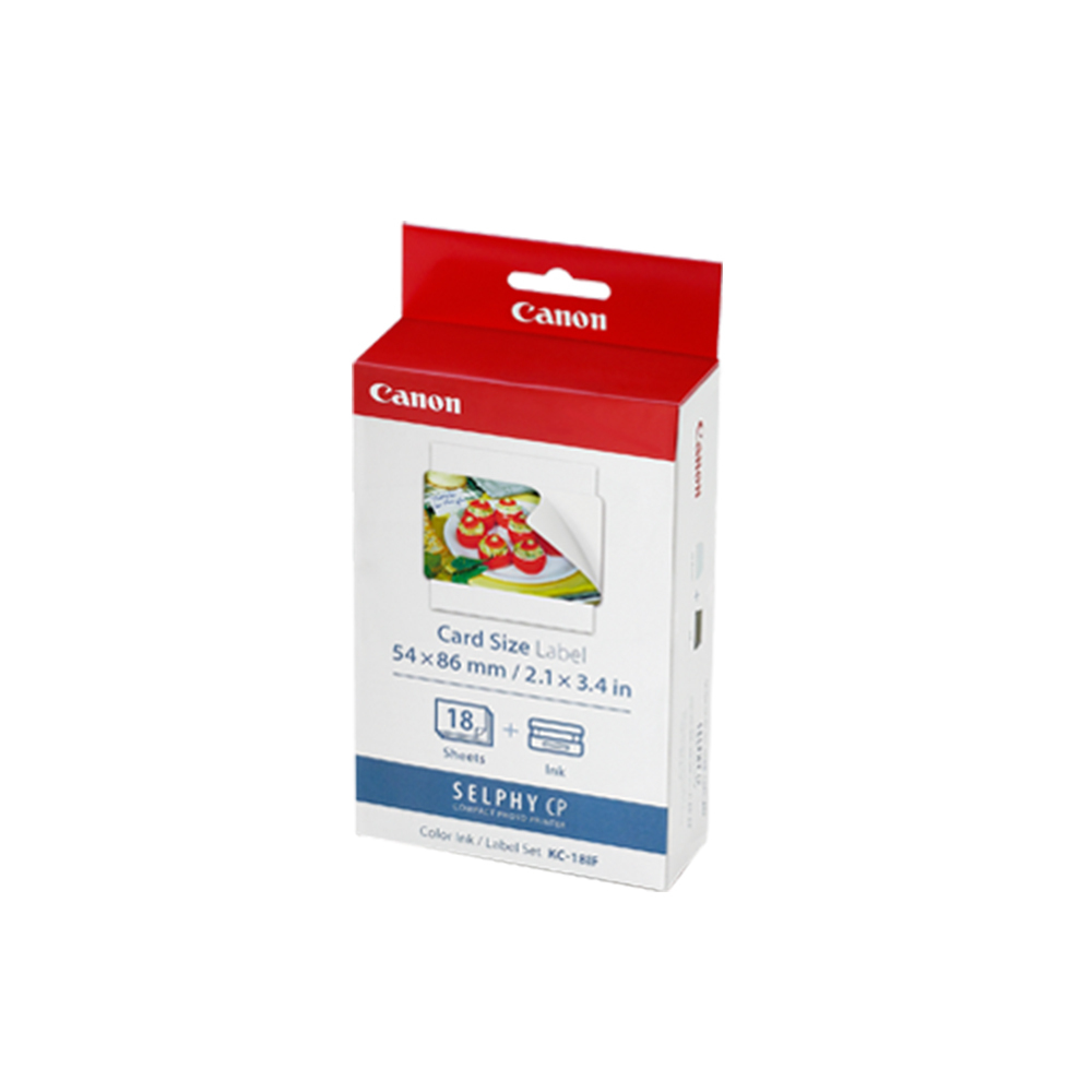 Canon KC-18IF (信用卡全幅貼紙2x3尺寸) 18張含墨盒
