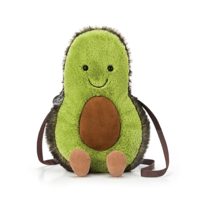 【樂森藥局】英國 Jellycat Amuseable Avocado Bag 酪梨寶寶斜背包、造型斜背包