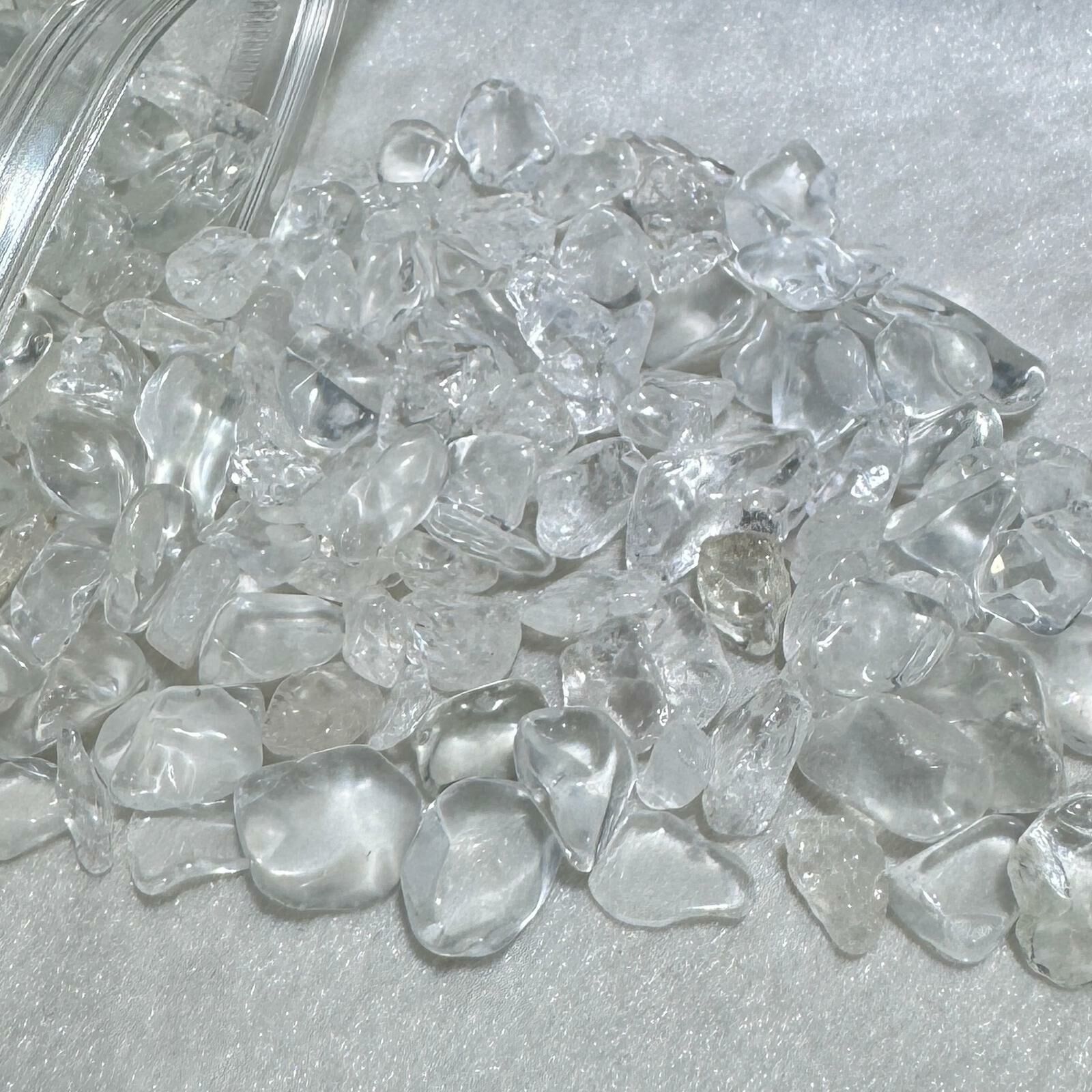 白水晶 碎石 350g +/-