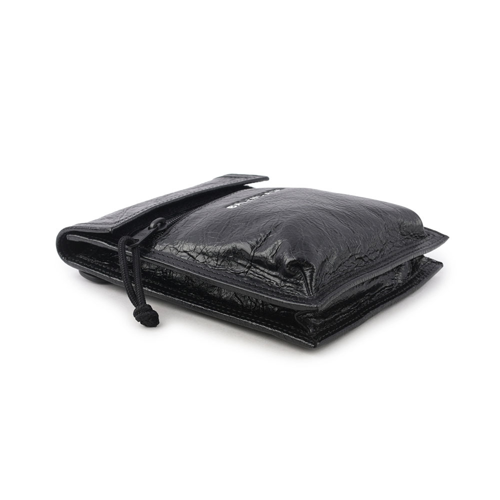 【BALENCIAGA】Explorer 小羊皮小型斜背包(黑色) 655982 1VG7X 1090