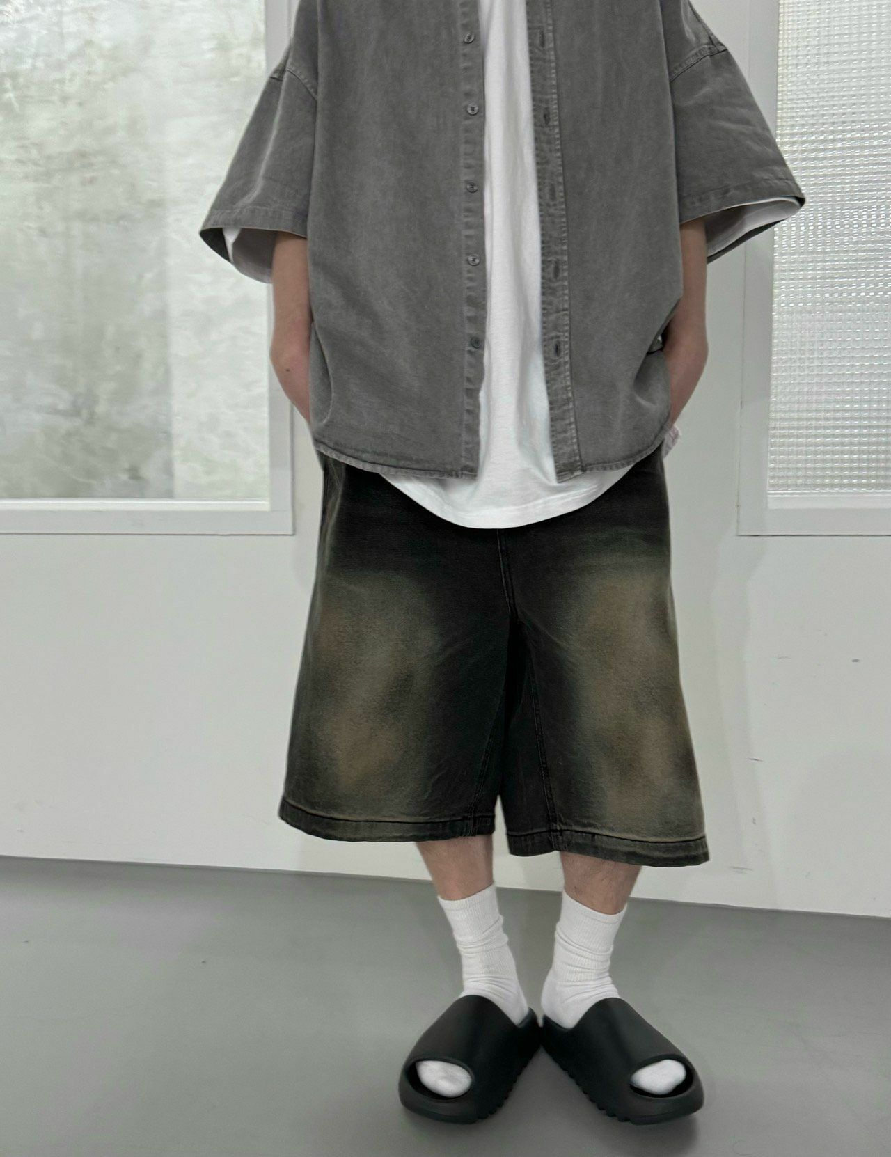 洗水牛仔短褲 Votus-013J