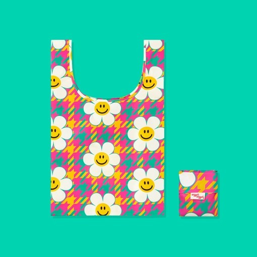 WIGGLE WIGGLE Picnic Bag -Hound Tooth Check