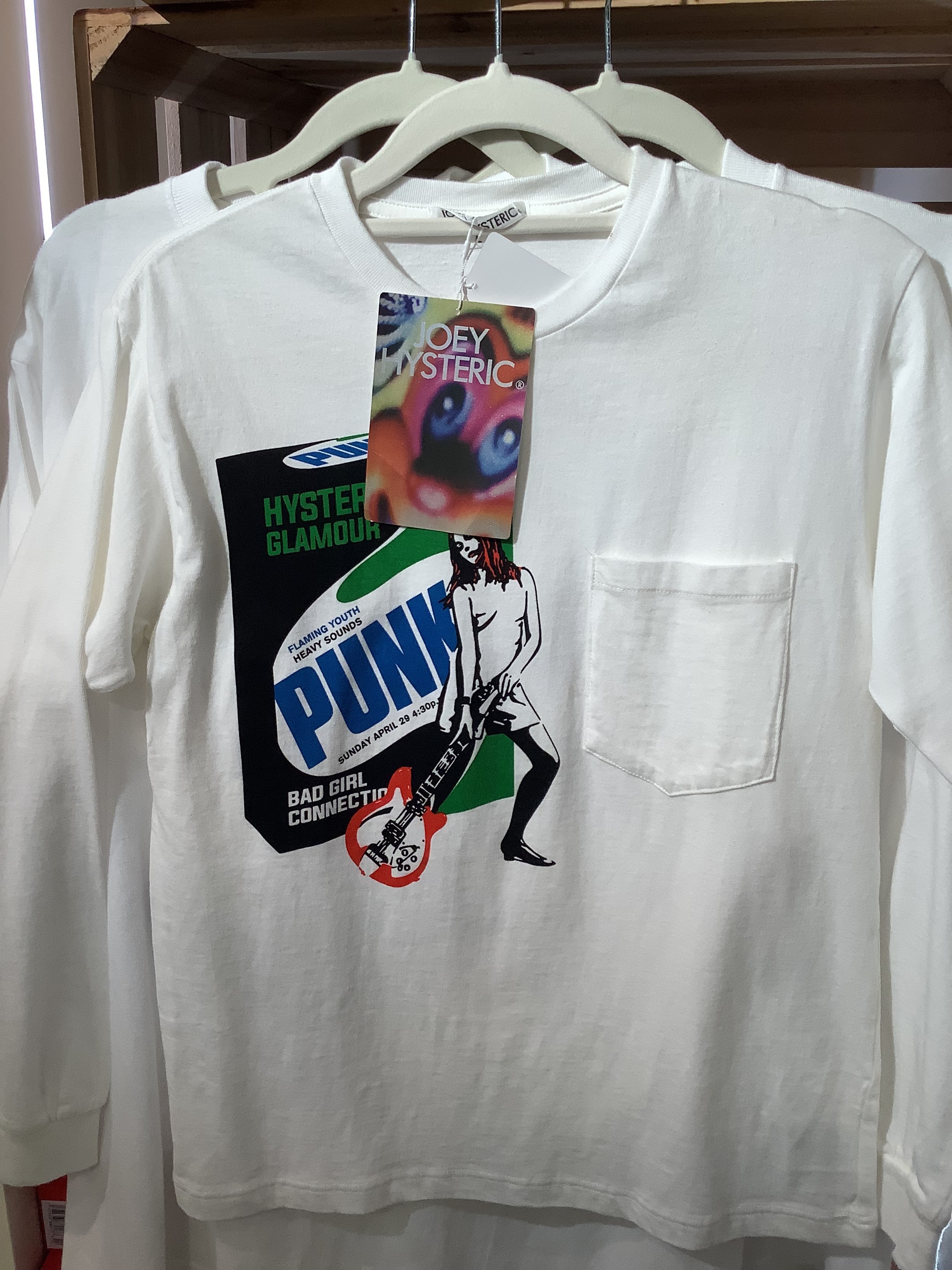Joey Hysteric 長袖 Pocket Tee size L (日本製)