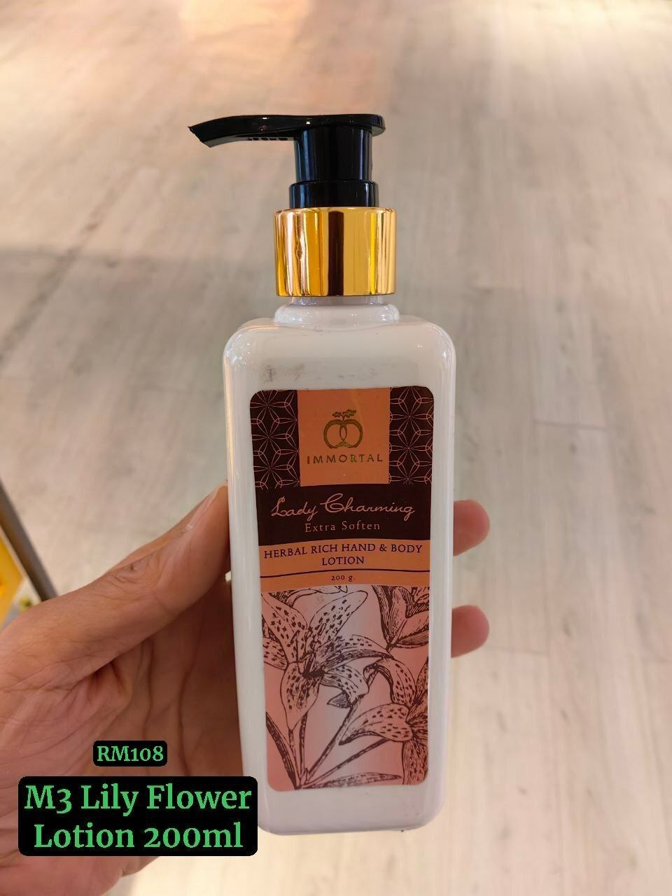 M3 Herbal Rich Hand /Body Lotion - LILY FLOWER 200ml