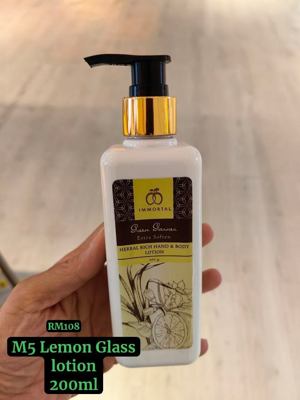 M5 Herbal Rich Hand/Body Lotion - LEMONGRASS 香茅味 200ml