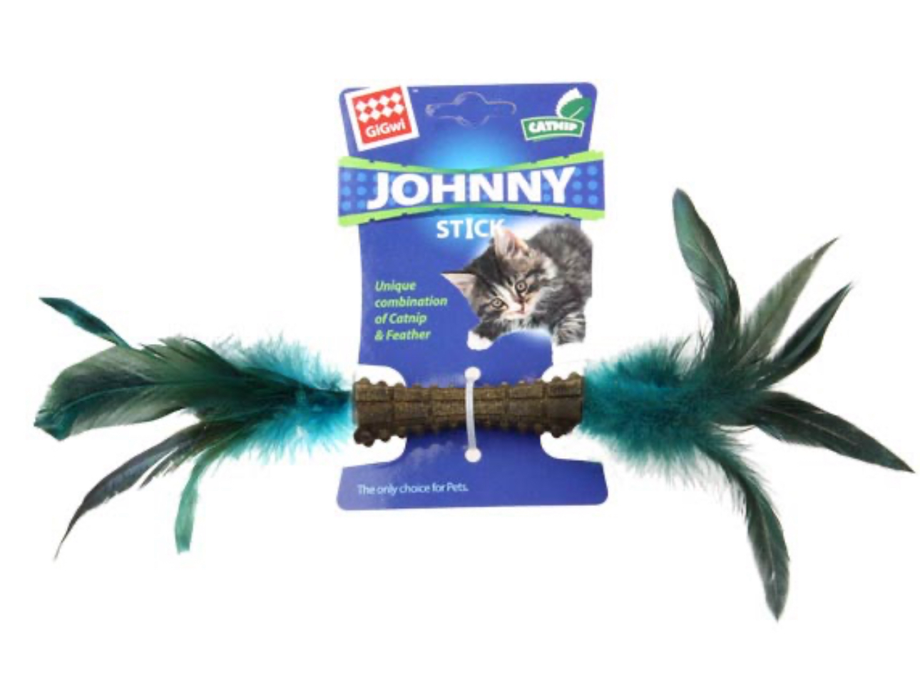 Gigwi 貓草棒 藍羽毛