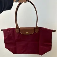 [S] LONGCHAMP LE PLIAGE CLUB SHOULDER BAG,GARNET RED, L1899089OBC87 (SLC228)