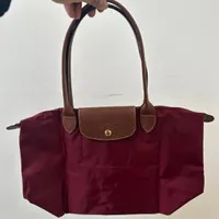 [S] LONGCHAMP LE PLIAGE CLUB SHOULDER BAG,GARNET RED, L2605089OBC87 (SLC229)