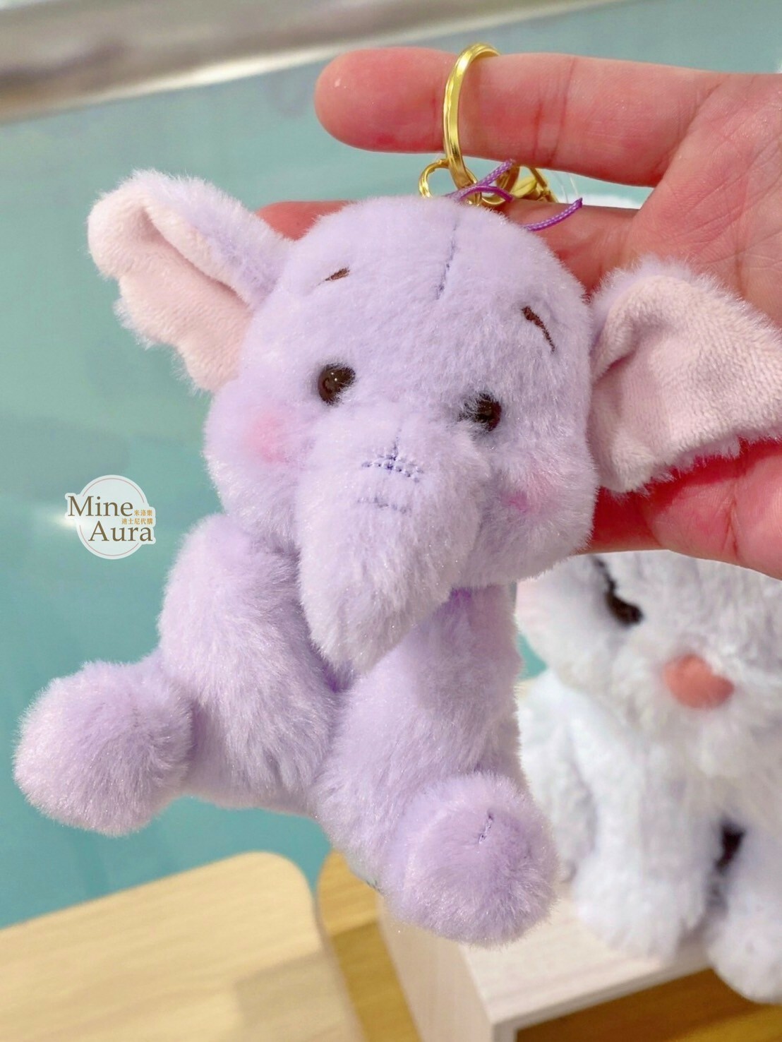 (現貨) 日本代購 ❘ 小象嘟嘟 lumpy 粉嫩豆豆眼 絨毛 鑰匙圈 吊飾 小熊維尼 Winnie the Pooh -日本迪士尼商店