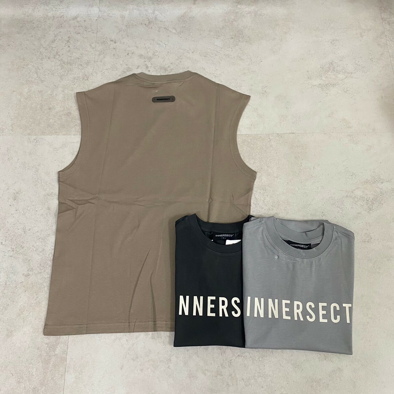 INNERSECT 純色簡約字母 無袖背心 吊嘎 INN24SSTTE055