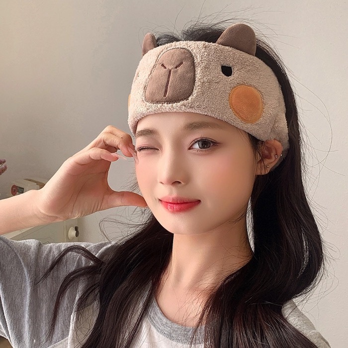 《52730》水豚君洗臉髮帶