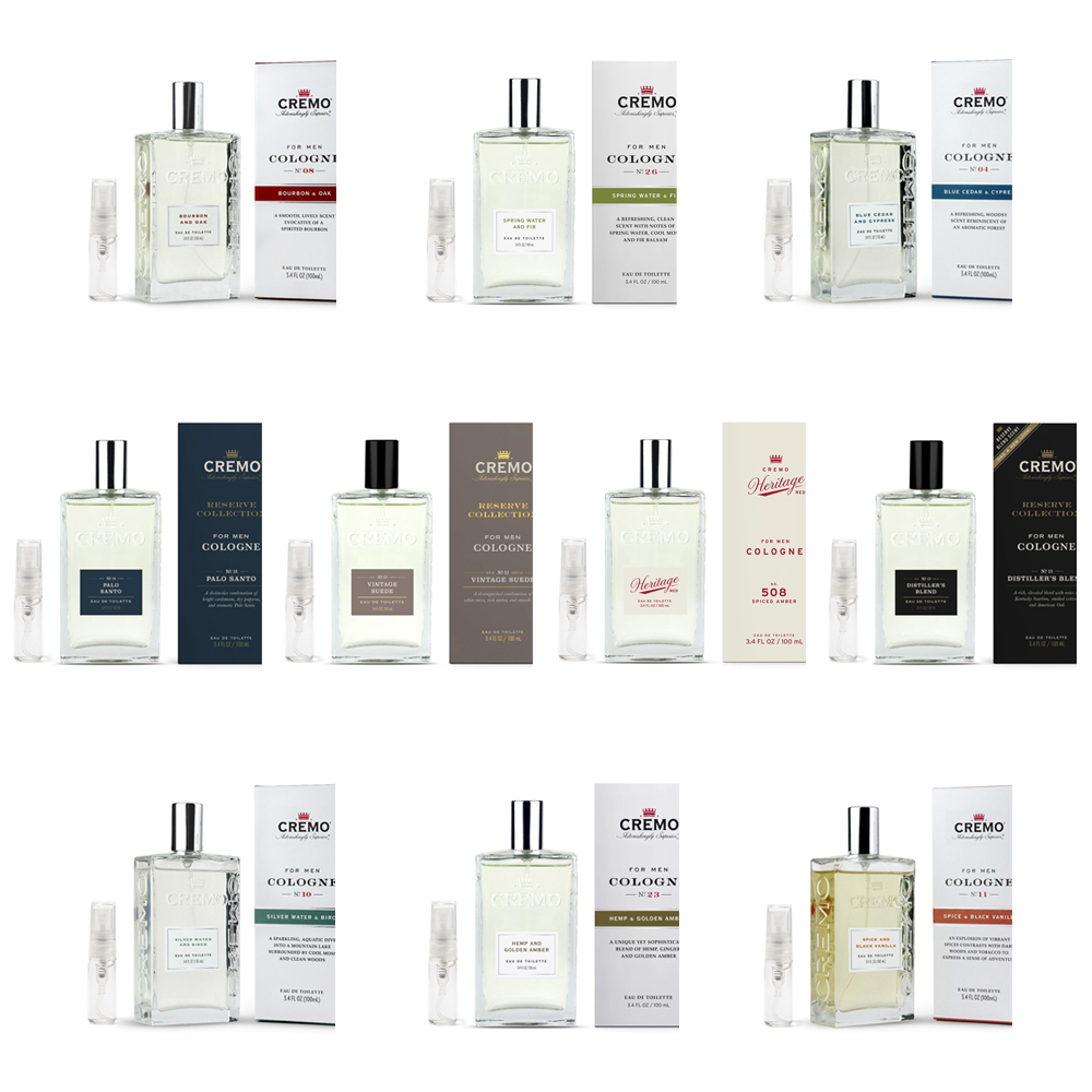 美國 Cremo - 男士古龍香水 10入組（迷你香水 / 隨身小香水 / 試香）