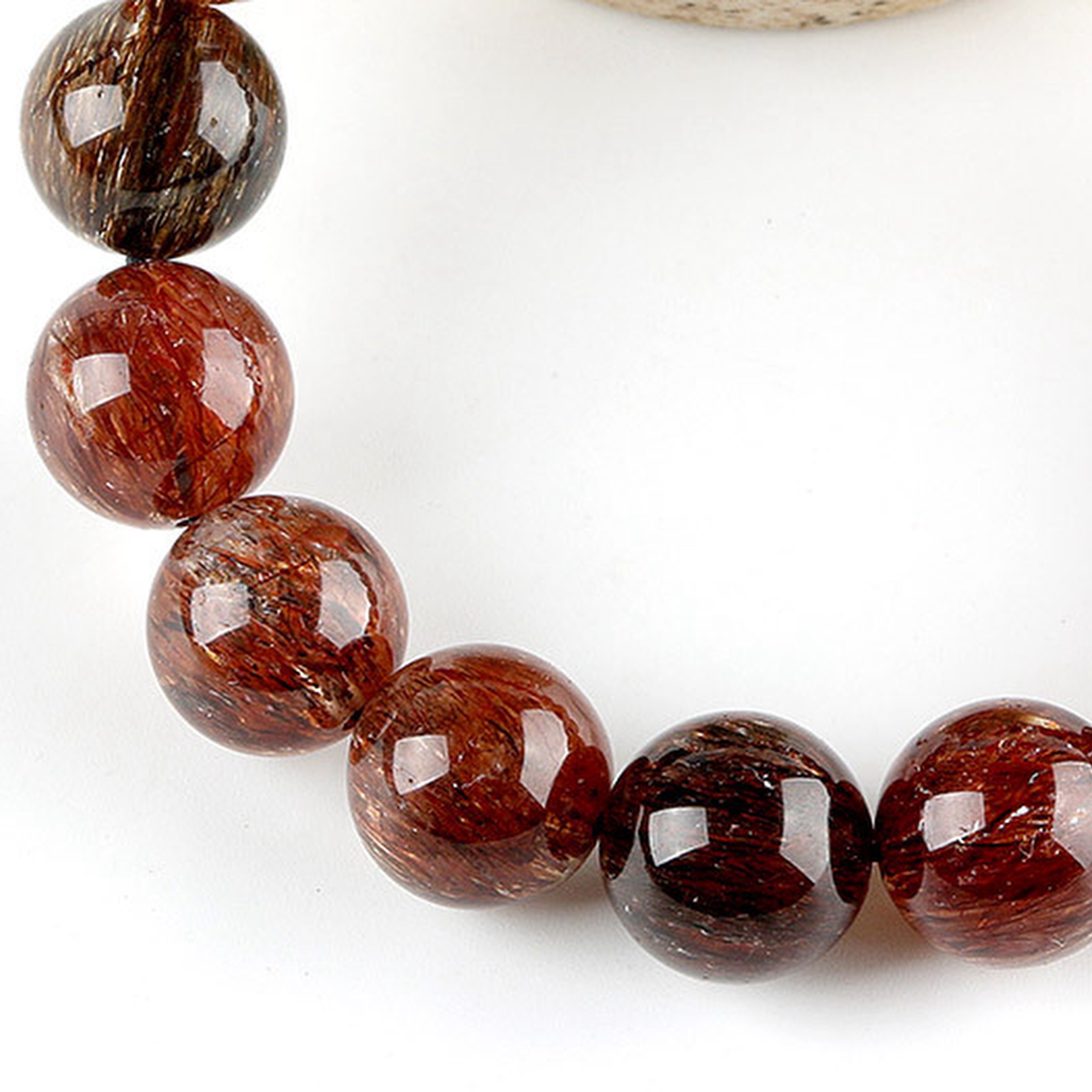 【藏寶】天然黑金超七/黑金超級七-珍藏級水晶手鍊/水晶手串