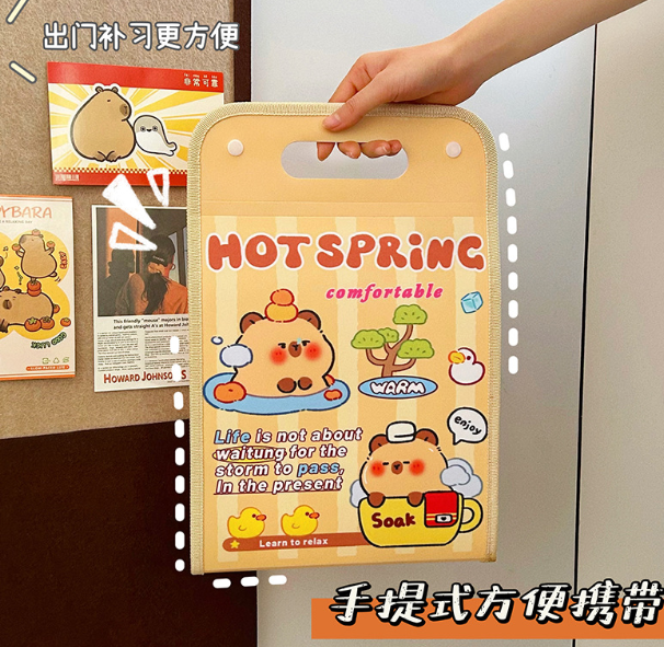 卡皮巴拉风琴包文件夹（13格 款式随机）