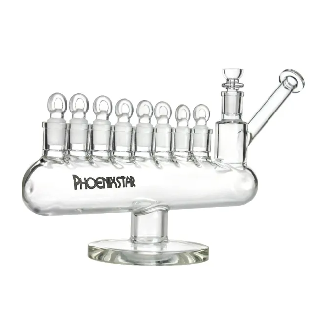 🇺🇸 Phoenix Star - Glass Bubbler Menorah Bong「八臂仙境」燭台發泡器  (35.56cm)