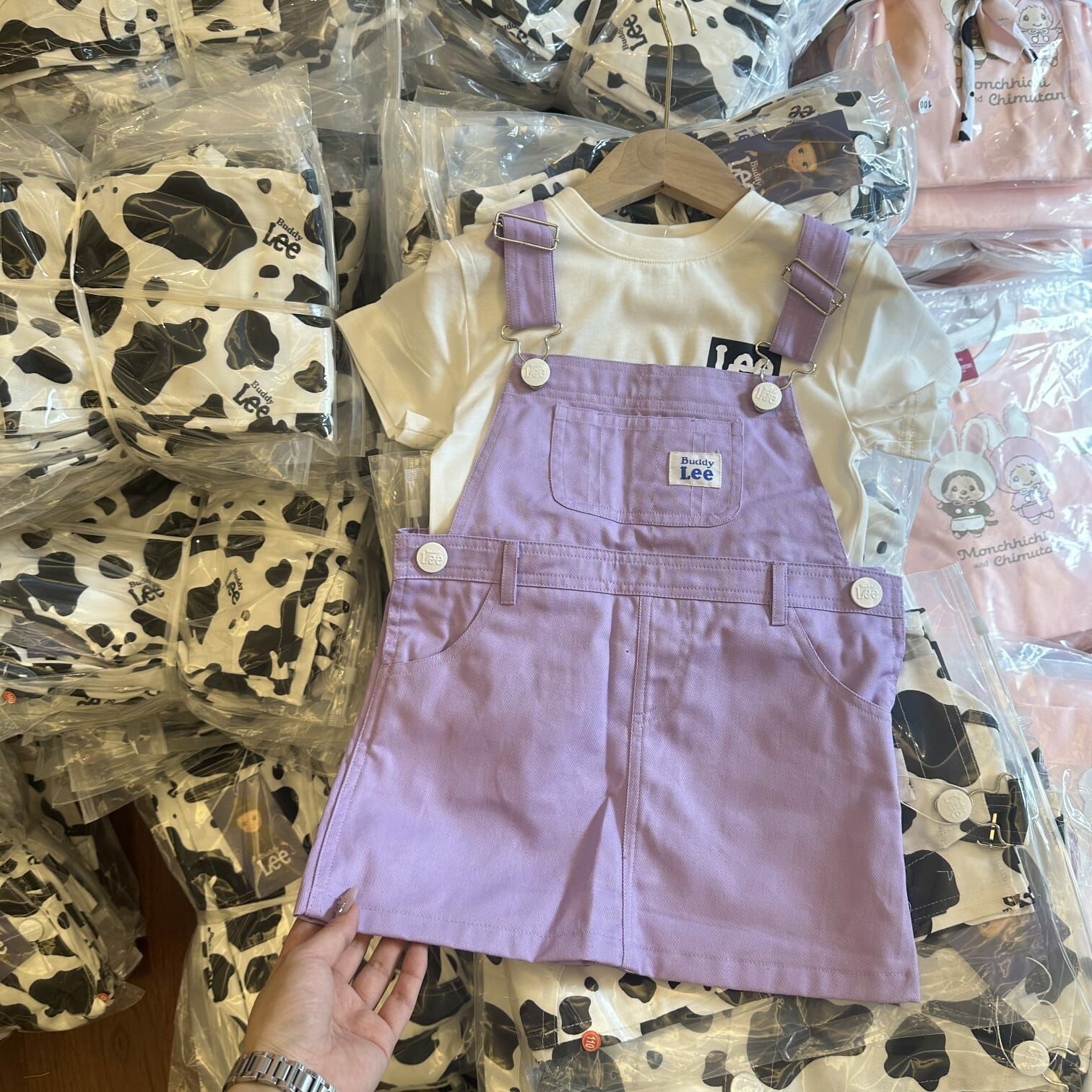 廠單Lee新色牛仔背帶裙/短袖