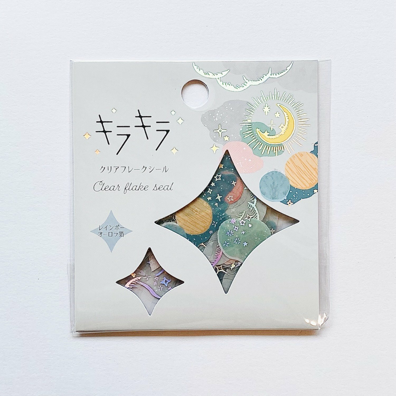 行星 36枚 PET金箔貼紙包 ｜日本WORLD CRAFT