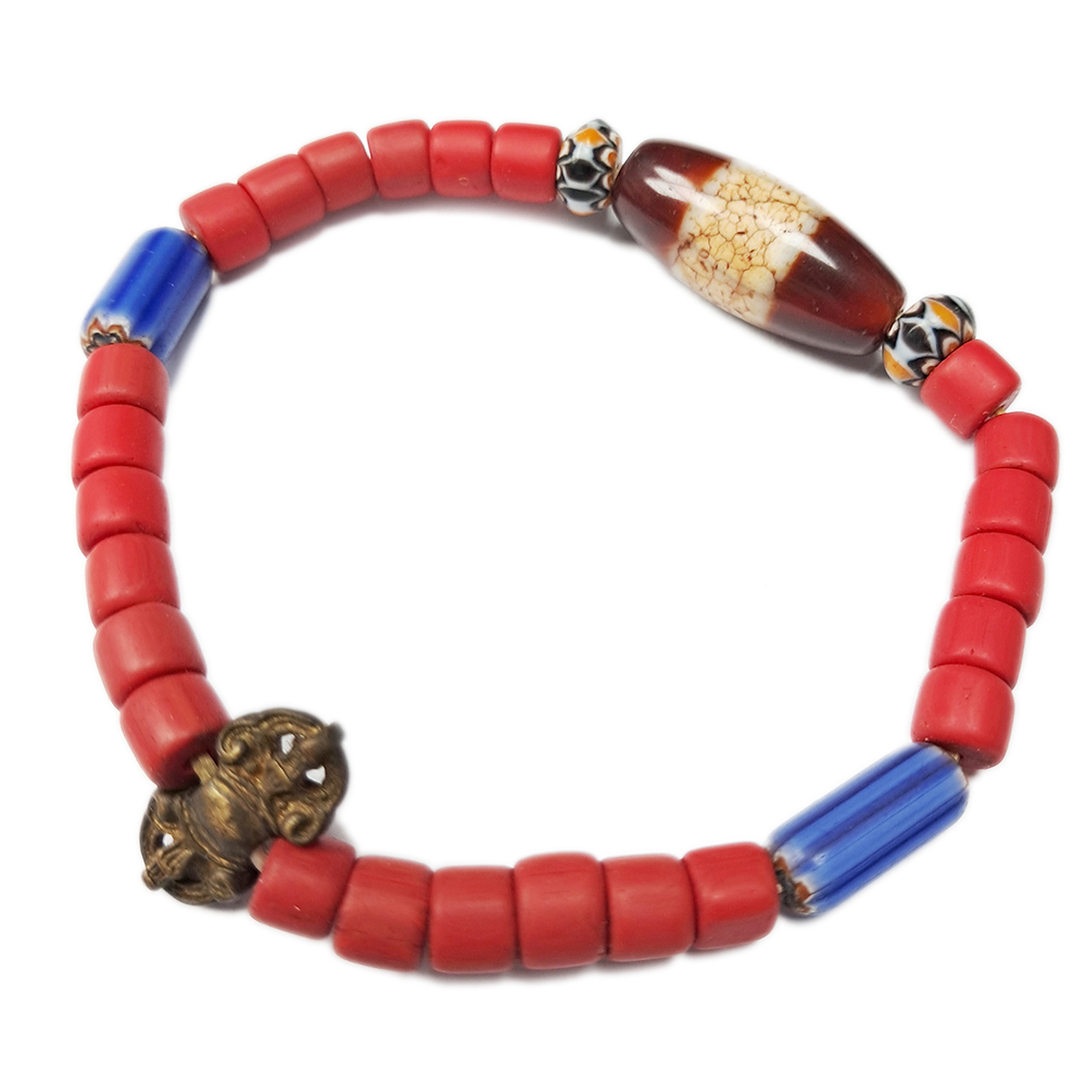 火供天珠&金剛杵&琉璃手珠5mm【十方】128348