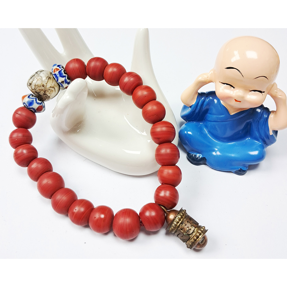 轉經輪+火山琉璃手珠10mm【十方】133635